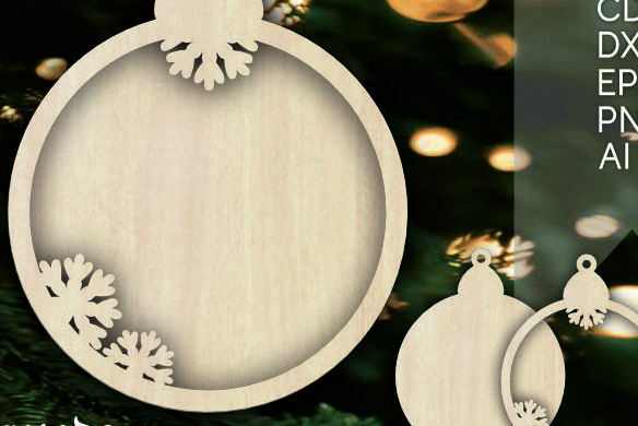 Σετ των 2 Intra απο ξύλο plywood 3mm-4mm πάχος – Αρχείο Χριστουγεννιάτικα Στολίδια Snowflake Δίασταση  20x20 cm INTRAFABR-106825127