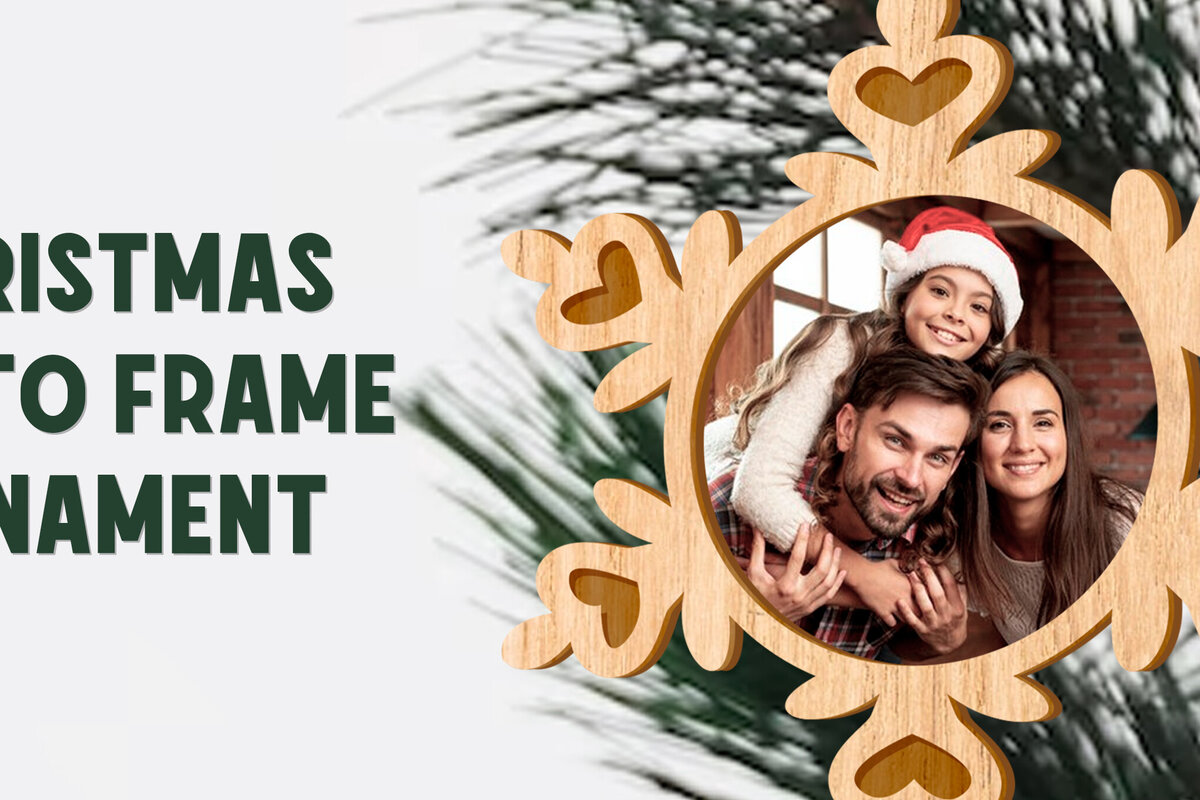 Σετ των 2 Intra απο ξύλο plywood 3mm-4mm πάχος – Νιφάδα χιονιού. Χριστουγεννιάτικη κορνίζα λέιζερ Δίασταση  20x20 cm INTRAFABR-81909705