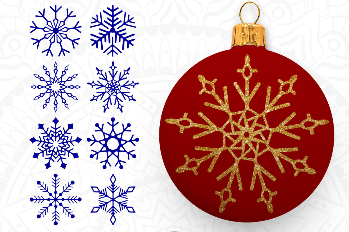 Σετ των 2 Intra απο ξύλο plywood 3mm-4mm πάχος – Snowflake Clipart Δίασταση  20x20 cm INTRAFABR-8897250