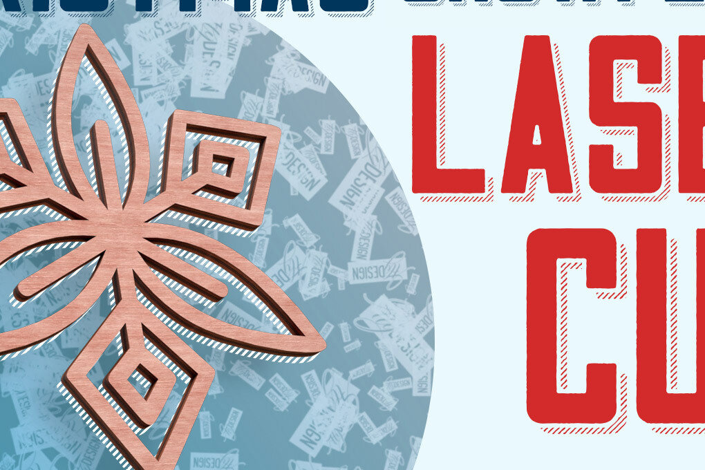 Σετ των 2 Intra απο ξύλο plywood 3mm-4mm πάχος – Σουβέρ Snowflake Δίασταση  20x20 cm INTRAFABR-76440175