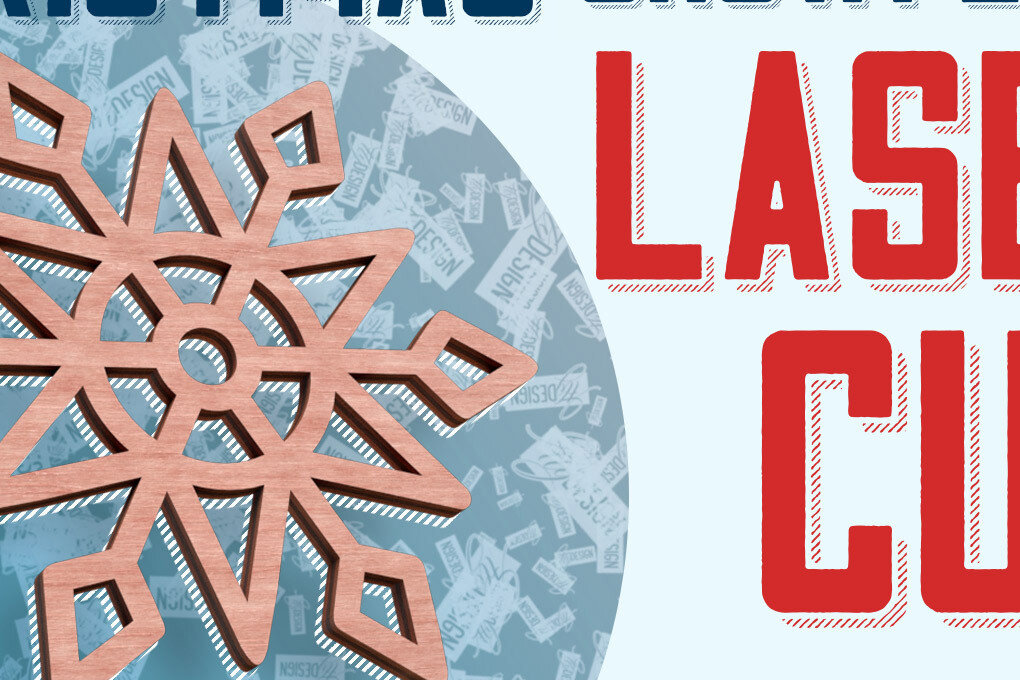 Σετ των 2 Intra απο ξύλο plywood 3mm-4mm πάχος – Σουβέρ Snowflake Δίασταση  20x20 cm INTRAFABR-76439983