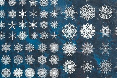 Σετ των 2 Intra απο ξύλο plywood 3mm-4mm πάχος – Δέσμη κοπής με λέιζερ νιφάδα χιονιού Δίασταση  20x20 cm INTRAFABR-41987435