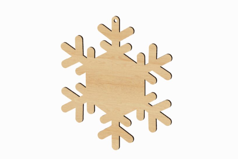 Σετ των 2 Intra απο ξύλο plywood 3mm-4mm πάχος – Αρχεία Snowflake Sign Cut Laser Δίασταση  40x30 cm INTRAFABR-117680204