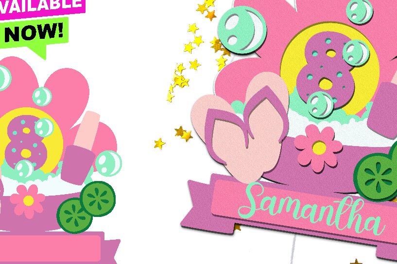 Σετ των 2 Intra απο ξύλο plywood 3mm-4mm πάχος – Spa Cake Topper Δίασταση  20x20 cm INTRAFABR-94984536