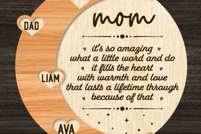 Σετ των 2 Intra απο ξύλο plywood 3mm-4mm πάχος – Ειδική συνταγή για μαμά Δίασταση  20x20 cm INTRAFABR-97501863