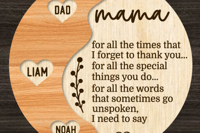 Σετ των 2 Intra απο ξύλο plywood 3mm-4mm πάχος – Ειδική συνταγή για μαμά Δίασταση  20x20 cm INTRAFABR-97501820