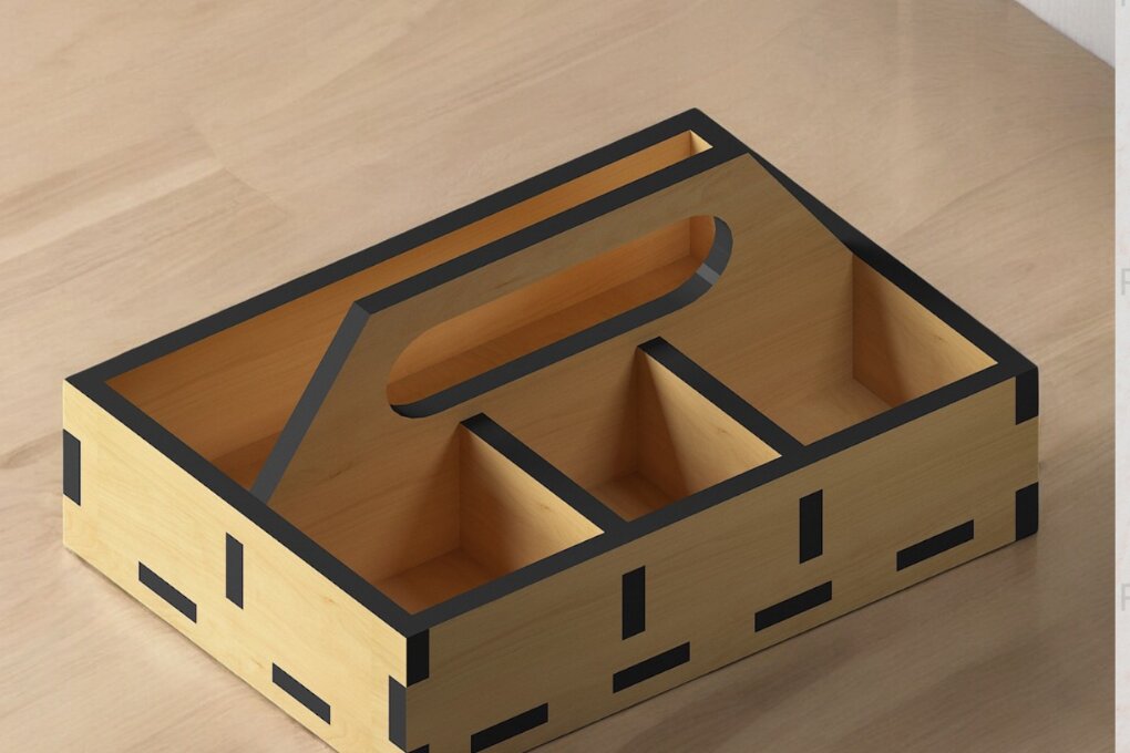 Σετ των 2 Intra απο ξύλο plywood 3mm-4mm πάχος – Θήκη μπαχαρικών και χαρτοπετσέτας 220 Δίασταση  20x20 cm INTRAFABR-118486432