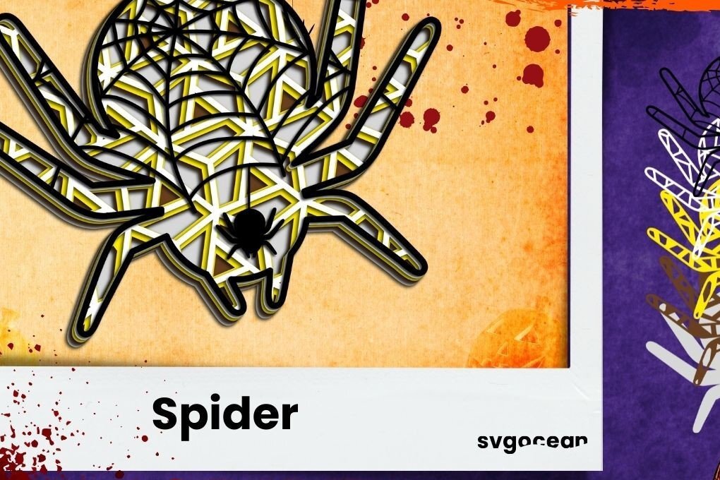 Σετ των 2 Intra απο ξύλο plywood 3mm-4mm πάχος – Spider 3D Δίασταση  20x20 cm INTRAFABR-36603612