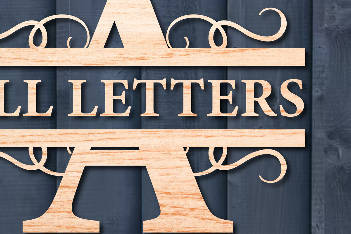 Σετ των 2 Intra απο ξύλο plywood 3mm-4mm πάχος – Διαχωρισμένα γράμματα a-Z, Πακέτο αλφαβήτου Δίασταση  20x20 cm INTRAFABR-26412042