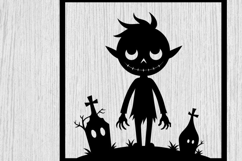 Intra απο ξύλο plywood 3mm-4mm πάχος – Spoker Halloween Metal Sign Σημάδι λέιζερ Δίασταση  40x30 cm INTRAFABR-102495086