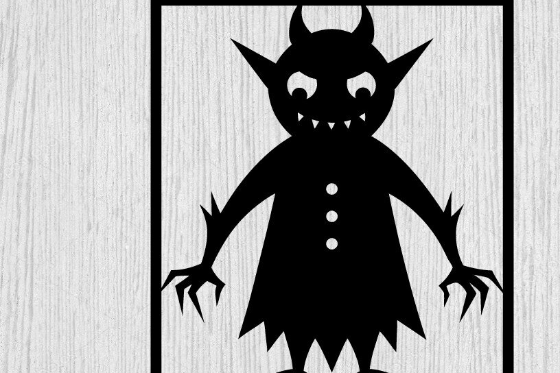 Σετ των 2 Intra απο ξύλο plywood 3mm-4mm πάχος – Spooky Ghost Halloween House Metal Art Δίασταση  20x20 cm INTRAFABR-101458564