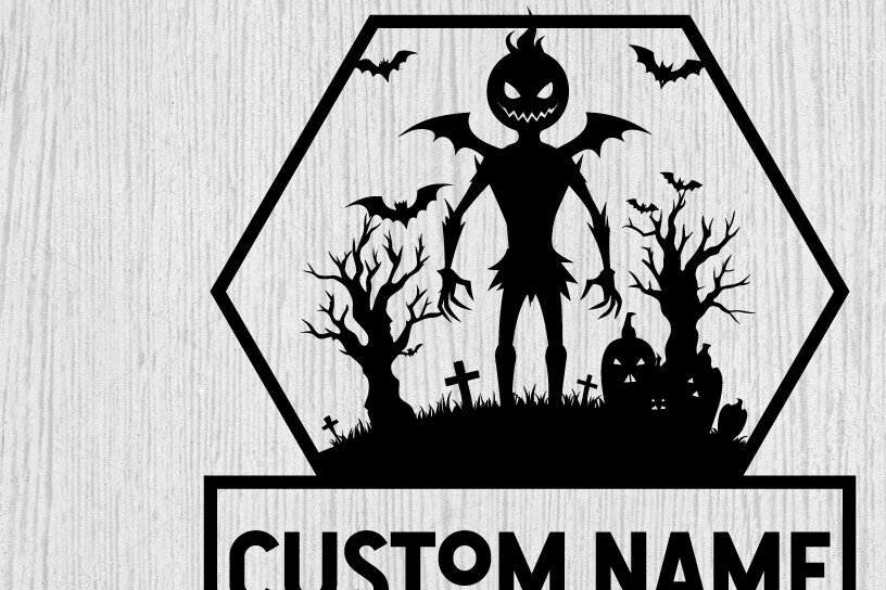 Σετ των 2 Intra απο ξύλο plywood 3mm-4mm πάχος – Spooky Ghost Halloween House Metal Art Δίασταση  20x20 cm INTRAFABR-101458613