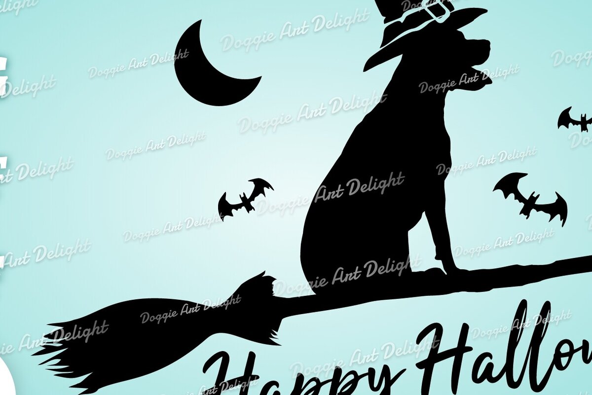 Σετ των 2 Intra απο ξύλο plywood 3mm-4mm πάχος – Τρομακτικό Halloween Dog Png Pit Bull Δίασταση  20x20 cm INTRAFABR-77779919