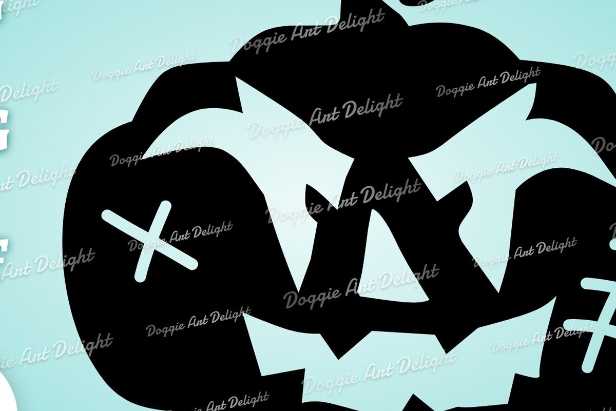 Σετ των 2 Intra απο ξύλο plywood 3mm-4mm πάχος – Τρομακτικό Clipart κολοκύθας απόκριες Dxf Δίασταση  20x20 cm INTRAFABR-78595816