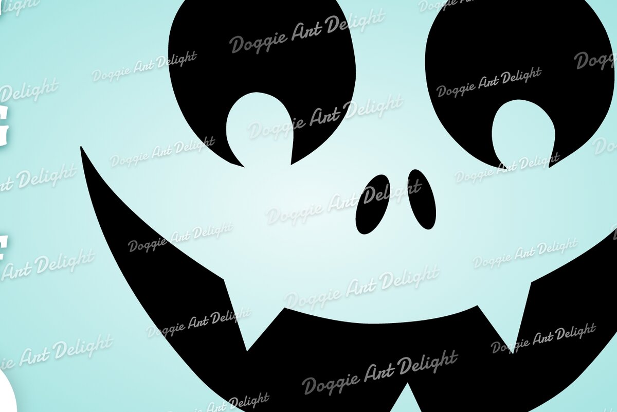 Σετ των 2 Intra απο ξύλο plywood 3mm-4mm πάχος – Τρομακτικό πρόσωπο κολοκύθας Halloween Cricut Δίασταση  20x20 cm INTRAFABR-78516862