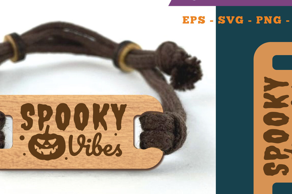 Σετ των 3 Intra απο ξύλο plywood 3mm-4mm πάχος – Βραχιόλι Spooky Vibes 1 Δίασταση  20x20 cm INTRAFABR-111384738