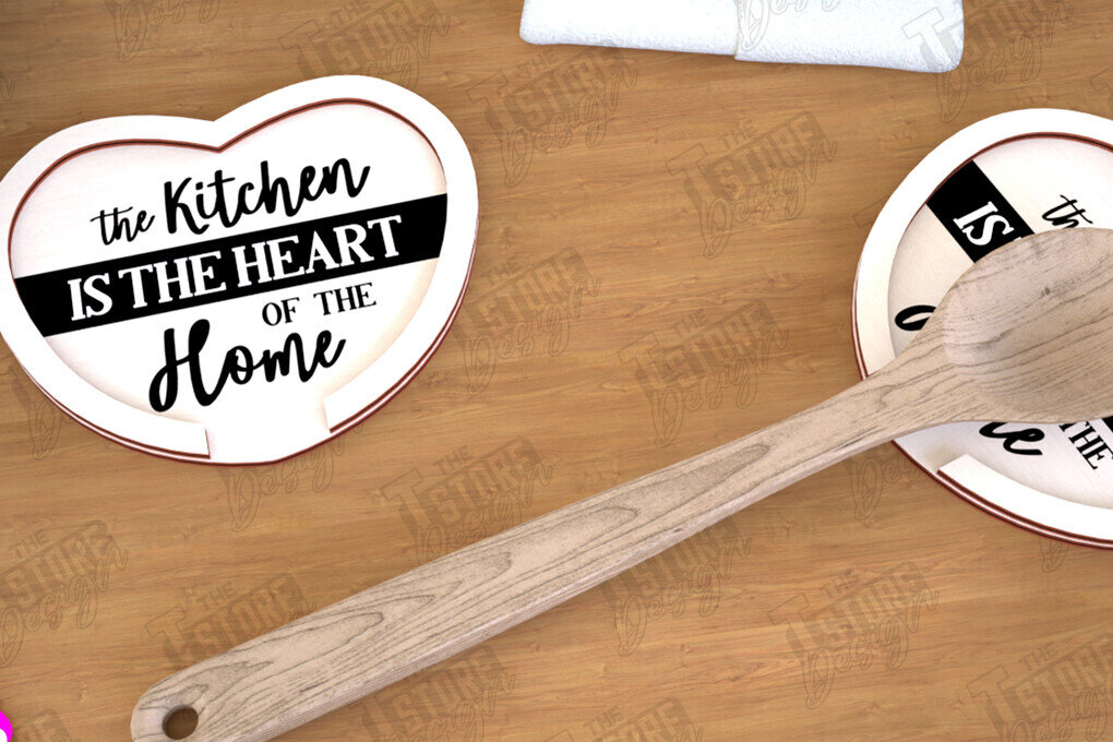 Σετ των 2 Intra απο ξύλο plywood 3mm-4mm πάχος – Κουταλοθήκη | Αξεσουάρ Κουζίνας | CNC Δίασταση  20x20 cm INTRAFABR-113985773