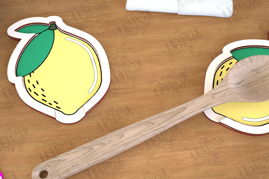 Σετ των 2 Intra απο ξύλο plywood 3mm-4mm πάχος – Κουταλοθήκη | Αξεσουάρ Κουζίνας | CNC Δίασταση  20x20 cm INTRAFABR-113985777