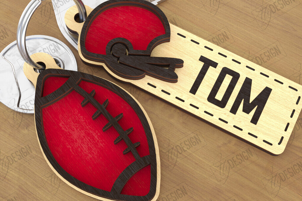 Σετ των 3 Intra απο ξύλο plywood 3mm-4mm πάχος – Αθλητικά μπρελόκ με λέιζερ | Αθλητικό μπρελόκ Δίασταση  5x5 cm INTRAFABR-122387658