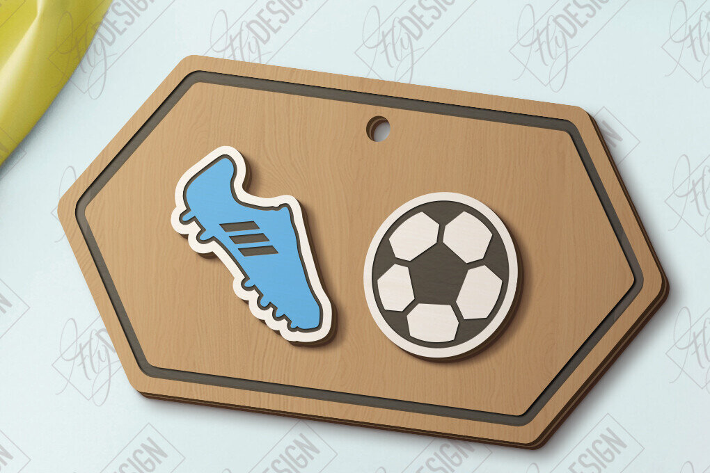 Σετ των 3 Intra απο ξύλο plywood 3mm-4mm πάχος – Αθλητικά καρφωτά σκουλαρίκια | Κοσμήματα Δίασταση  5x5 cm INTRAFABR-121128325