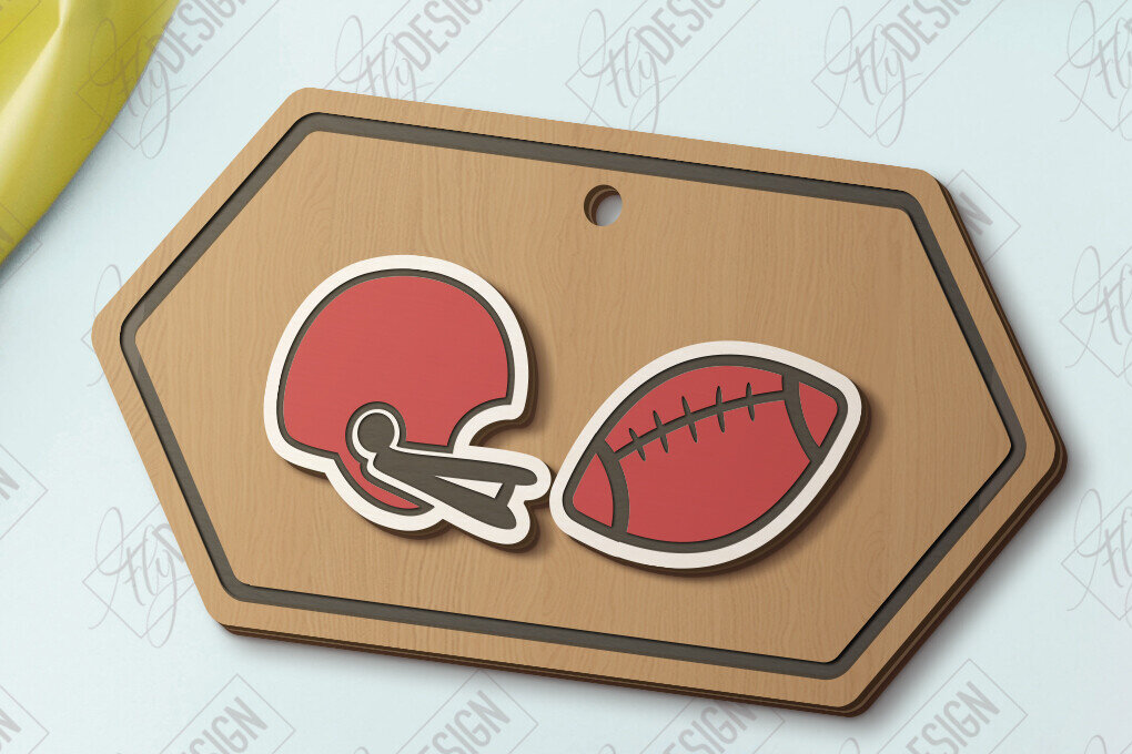 Σετ των 3 Intra απο ξύλο plywood 3mm-4mm πάχος – Αθλητικά καρφωτά σκουλαρίκια | Κοσμήματα Δίασταση  5x5 cm INTRAFABR-121128329