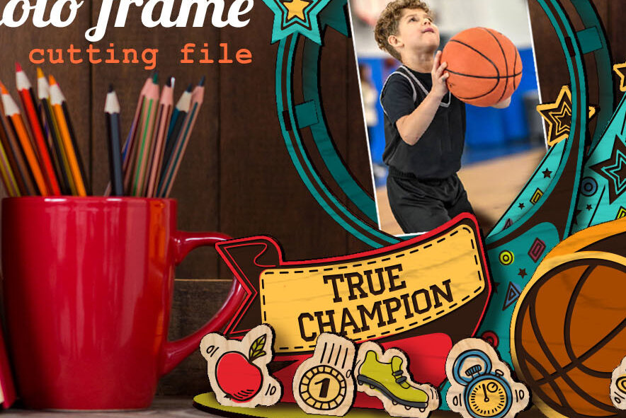 Intra απο ξύλο plywood 3mm-4mm πάχος – Sports and Champion Photo Frame Δίασταση  45x45 cm INTRAFABR-70926398