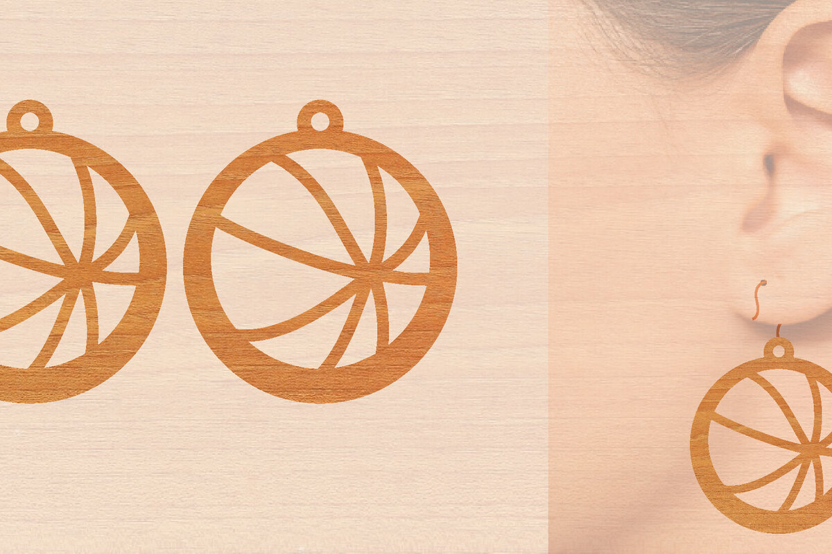 Σετ των 3 Intra απο ξύλο plywood 3mm-4mm πάχος – Αθλητικά Ξύλινα Σκουλαρίκια με Μπάλα Laser Δίασταση  5x5 cm INTRAFABR-97988820