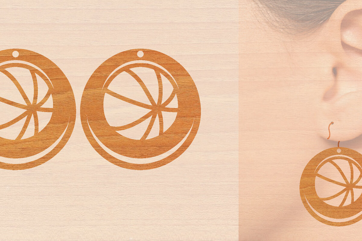 Σετ των 3 Intra απο ξύλο plywood 3mm-4mm πάχος – Αθλητικά Ξύλινα Σκουλαρίκια με Μπάλα Laser Δίασταση  5x5 cm INTRAFABR-97989374