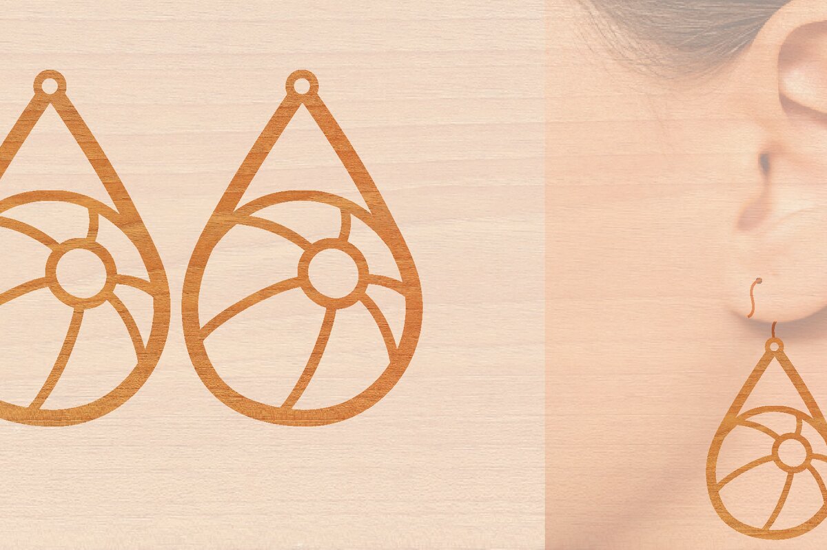 Σετ των 3 Intra απο ξύλο plywood 3mm-4mm πάχος – Αθλητικά Ξύλινα Σκουλαρίκια με Μπάλα Laser Δίασταση  5x5 cm INTRAFABR-97987808