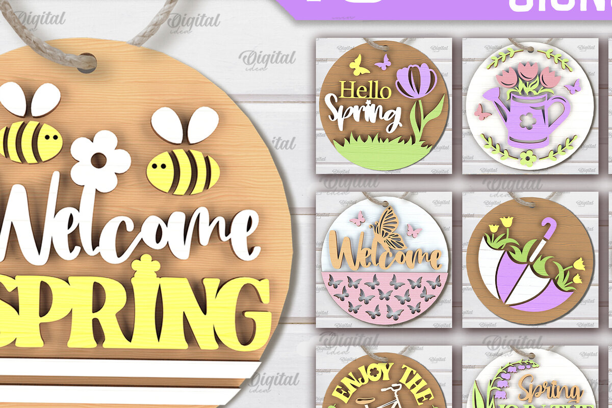 Σετ των 2 Intra απο ξύλο plywood 3mm-4mm πάχος – Δέσμη κοπής με λέιζερ στρογγυλών πινακίδων Δίασταση  20x20 cm INTRAFABR-91363950