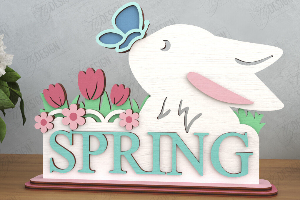 Σετ των 2 Intra απο ξύλο plywood 3mm-4mm πάχος – Κοπή λέιζερ με ελατήριο | Επιγραφή επιφάνειας εργασίας Δίασταση  20x20 cm INTRAFABR-120093419