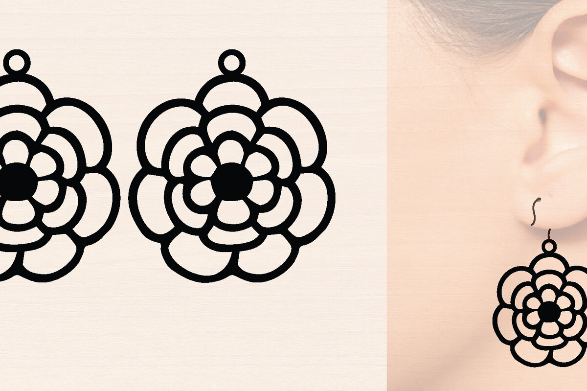 Σετ των 3 Intra απο ξύλο plywood 3mm-4mm πάχος – Ξύλινα σκουλαρίκια Spring Δίασταση  5x5 cm INTRAFABR-118635156