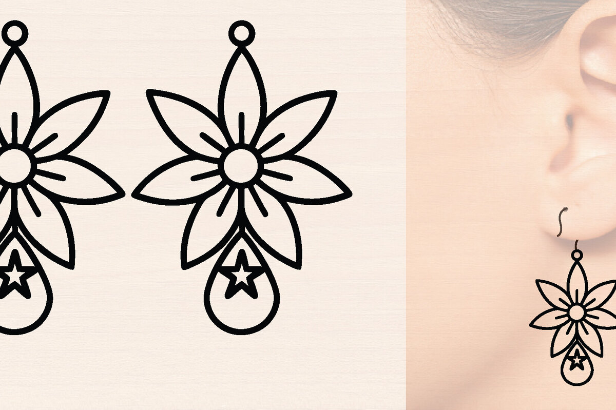 Σετ των 3 Intra απο ξύλο plywood 3mm-4mm πάχος – Ξύλινα σκουλαρίκια Spring Δίασταση  5x5 cm INTRAFABR-118635500