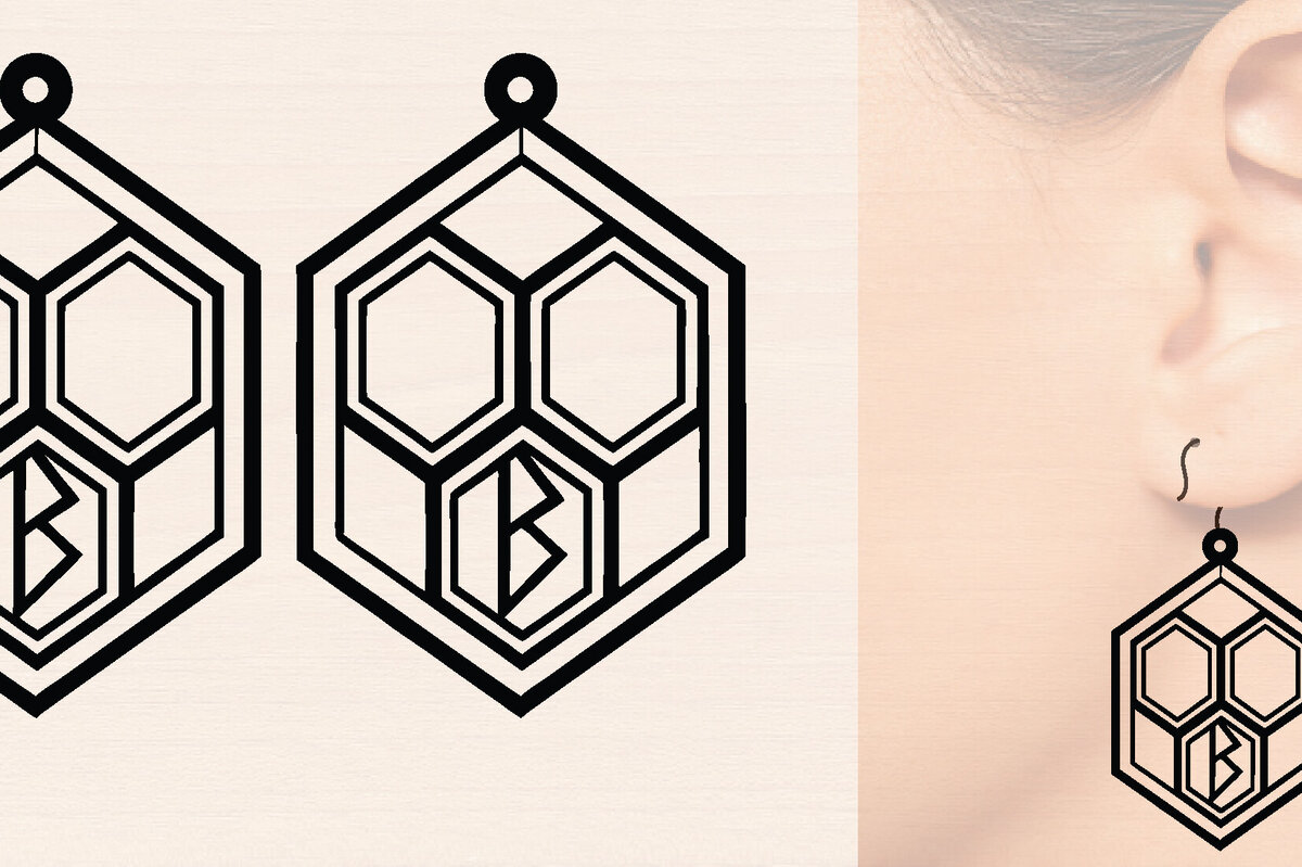 Σετ των 3 Intra απο ξύλο plywood 3mm-4mm πάχος – Ξύλινα σκουλαρίκια Spring Δίασταση  5x5 cm INTRAFABR-118635581