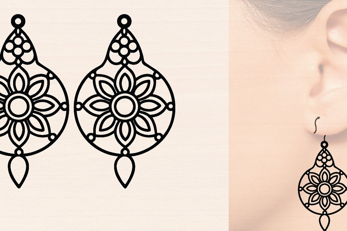 Σετ των 3 Intra απο ξύλο plywood 3mm-4mm πάχος – Ξύλινα σκουλαρίκια Spring Δίασταση  5x5 cm INTRAFABR-118636174