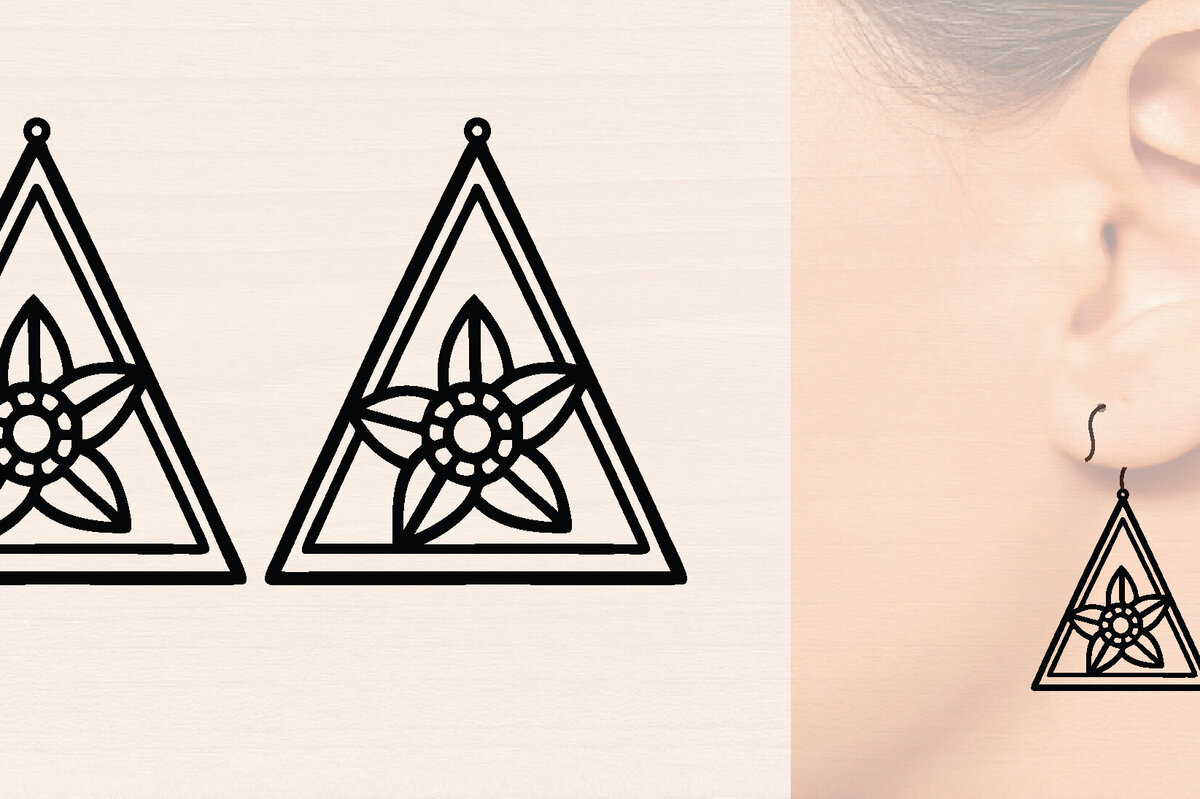 Σετ των 3 Intra απο ξύλο plywood 3mm-4mm πάχος – Ξύλινα σκουλαρίκια Spring Δίασταση  5x5 cm INTRAFABR-118634559