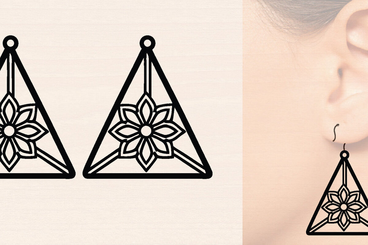 Σετ των 3 Intra απο ξύλο plywood 3mm-4mm πάχος – Ξύλινα σκουλαρίκια Spring Δίασταση  5x5 cm INTRAFABR-118634608