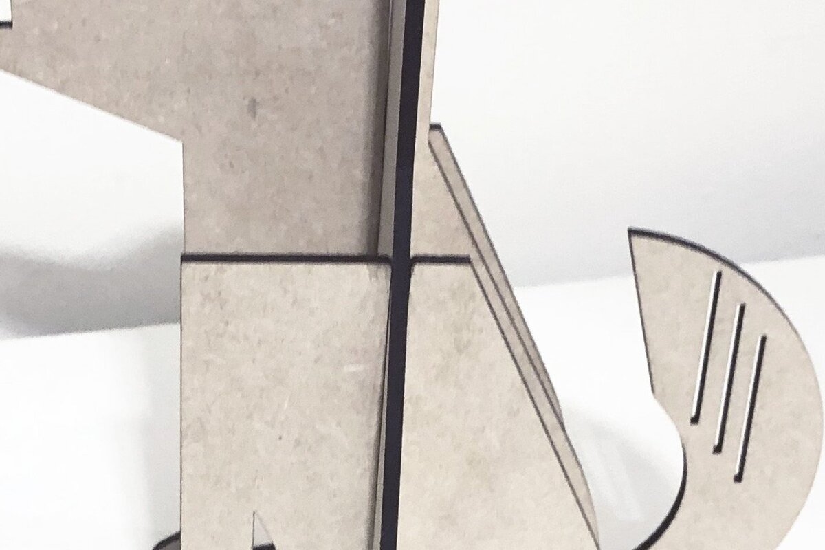 Σετ των 2 Intra απο ξύλο plywood 3mm-4mm πάχος – Τετράγωνη σκύλου Δίασταση  20x20 cm INTRAFABR-36871972