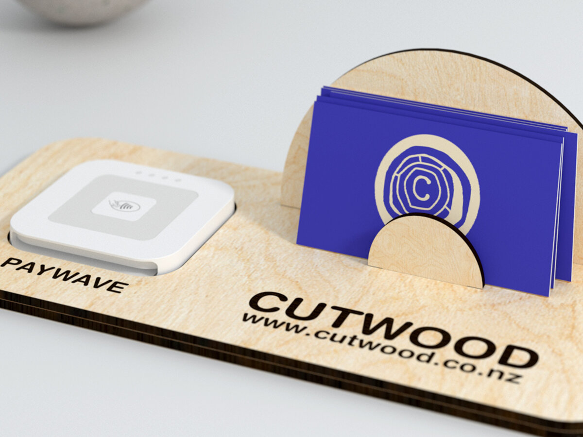 Σετ των 2 Intra απο ξύλο plywood 3mm-4mm πάχος – Square Reader Dock - Τετράγωνο σημάδι πληρωμής Δίασταση  20x20 cm INTRAFABR-29594891