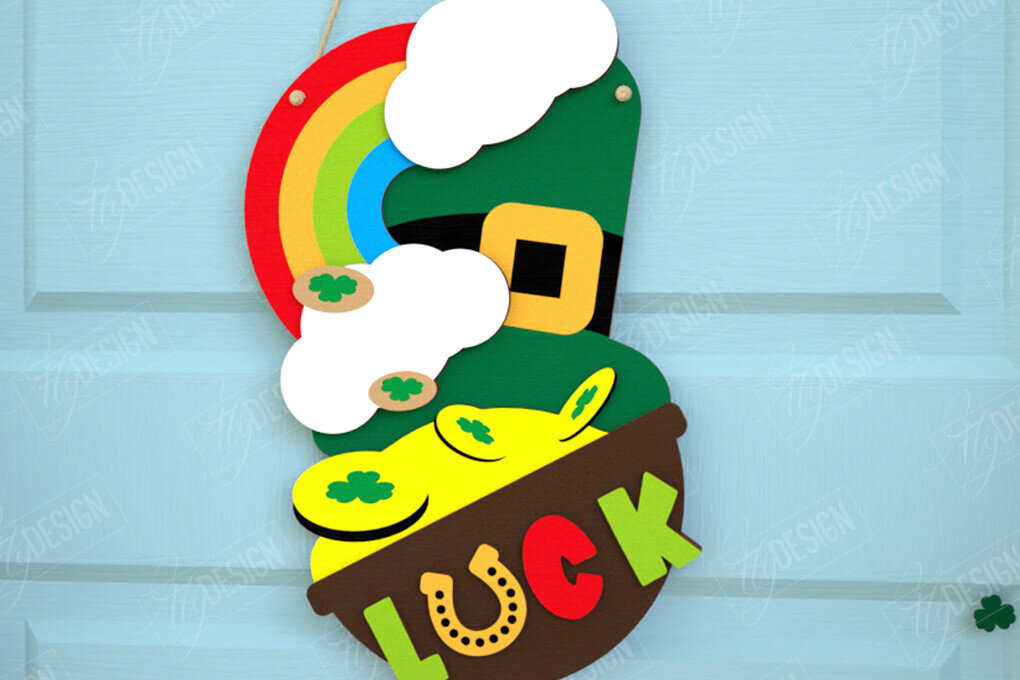 Intra απο ξύλο plywood 3mm-4mm πάχος – Σημάδια του Αγίου Πατρικίου | Διακόσμηση τοίχου Δίασταση  40x30 cm INTRAFABR-115677681