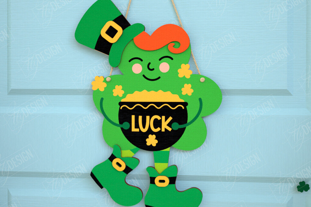 Intra απο ξύλο plywood 3mm-4mm πάχος – Σημάδια του Αγίου Πατρικίου | Διακόσμηση τοίχου Δίασταση  40x30 cm INTRAFABR-115677885