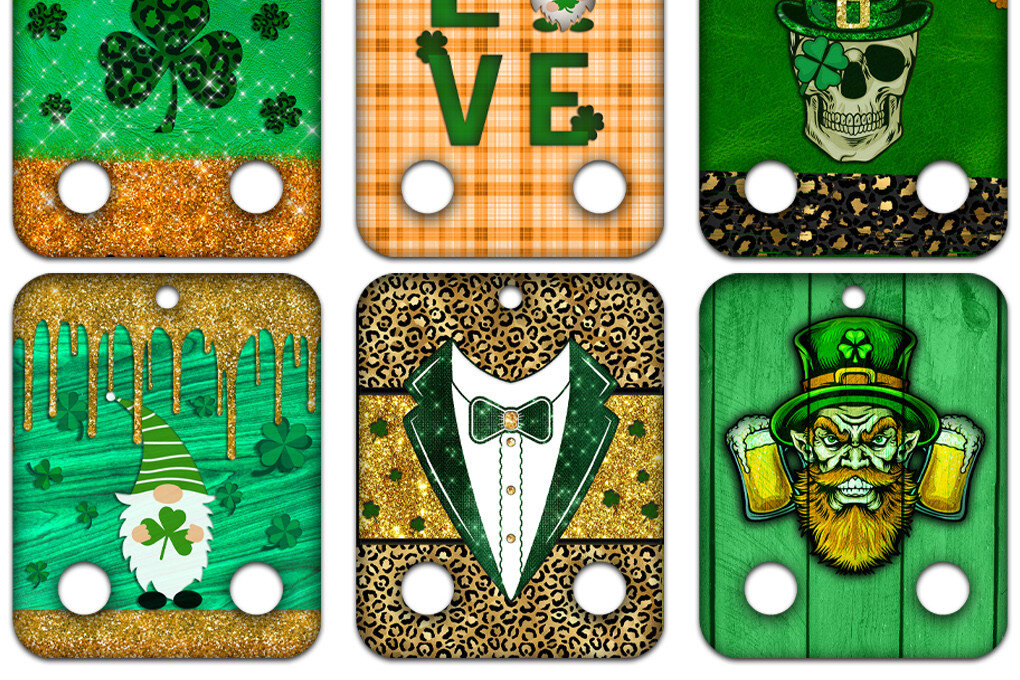 Intra απο ξύλο plywood 3mm-4mm πάχος – Πακέτο κάρτας χρημάτων St Patricks Design Δίασταση  40x30 cm INTRAFABR-52787501