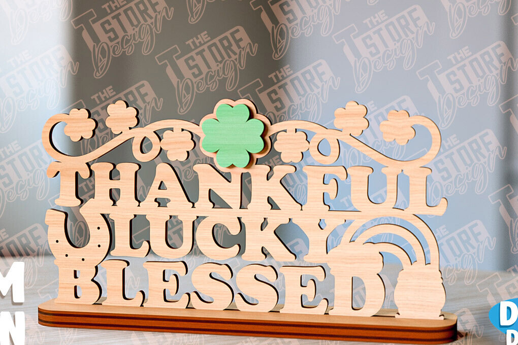 Intra απο ξύλο plywood 3mm-4mm πάχος – St. Patrick's Stand | Διακοσμητικό σταντ Δίασταση  40x30 cm INTRAFABR-91348381