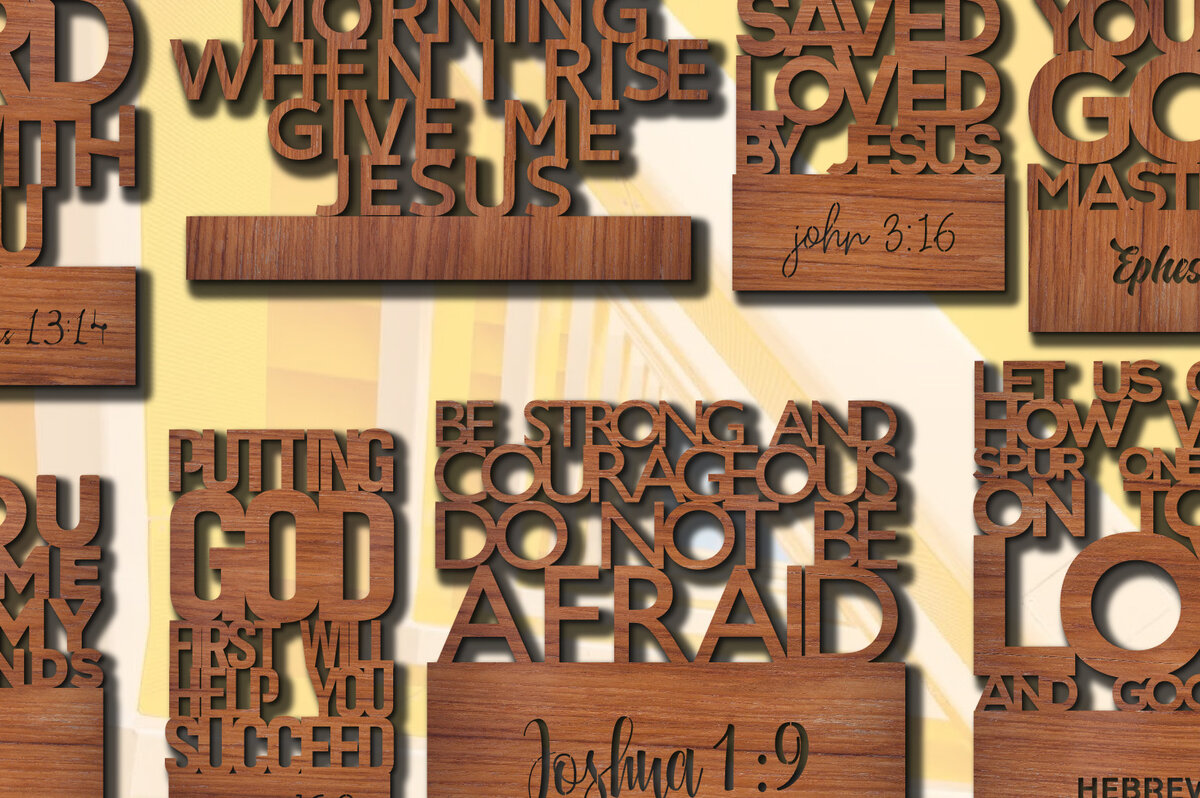 Σετ των 2 Intra απο ξύλο plywood 3mm-4mm πάχος – Στοίβαγμα Βιβλικής Αποκοπής με Λέιζερ Αρχείο Μεγάλης δέσμης Δίασταση  20x20 cm INTRAFABR-23098823