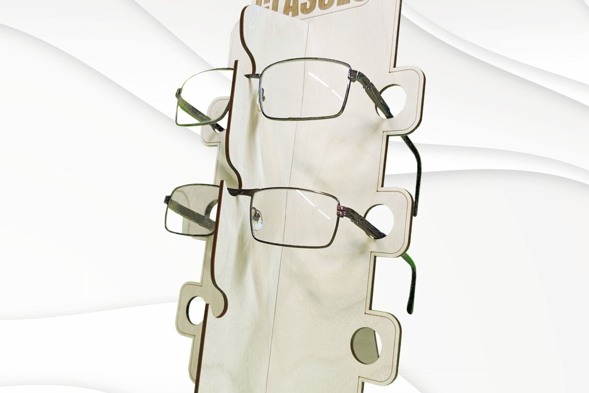 Σετ των 2 Intra απο ξύλο plywood 3mm-4mm πάχος – Βάση βάσης για ποτήρια, λίμα κοπής με λέιζερ Δίασταση  20x20 cm INTRAFABR-98286801