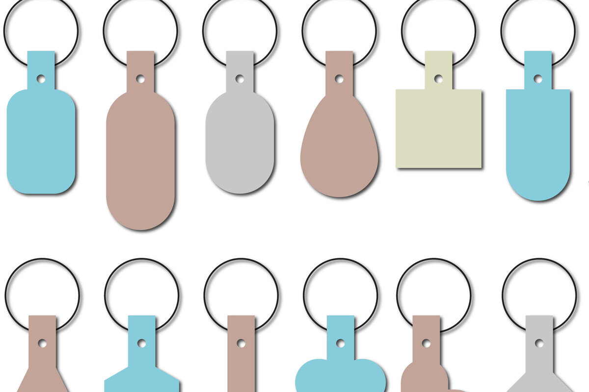 Σετ των 2 Intra απο ξύλο plywood 3mm-4mm πάχος – Τυπικό Πακέτο προτύπων Key Fob 2 Δίασταση  20x20 cm INTRAFABR-17504343