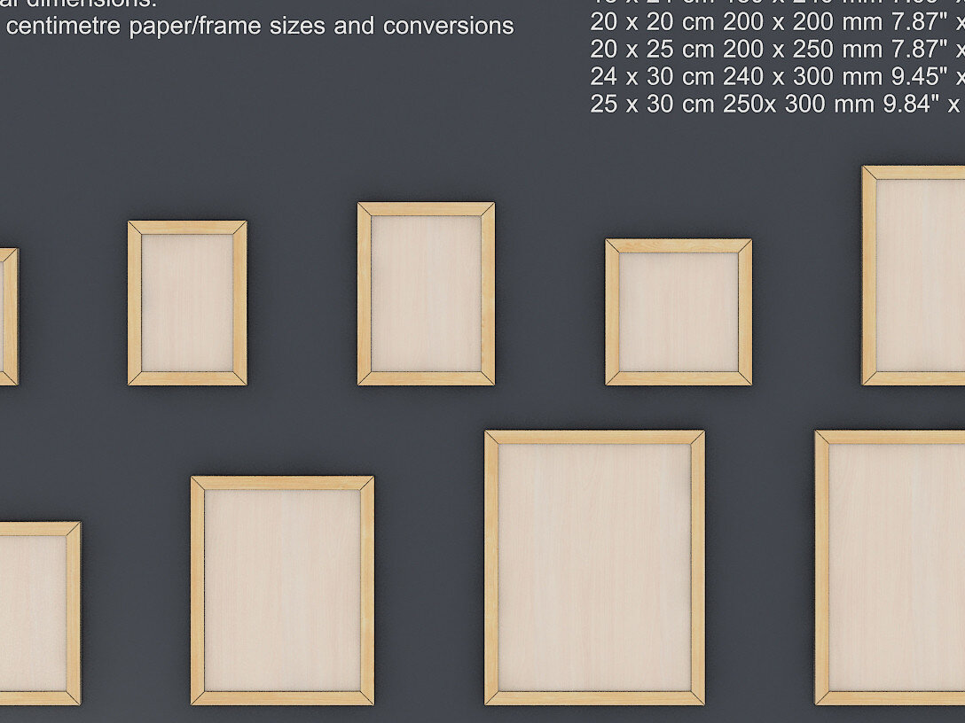 Σετ των 2 Intra απο ξύλο plywood 3mm-4mm πάχος – Αρχεία αποκοπής δέσμης πλαισίων τυπικών μεγεθών Δίασταση  20x20 cm INTRAFABR-64955452