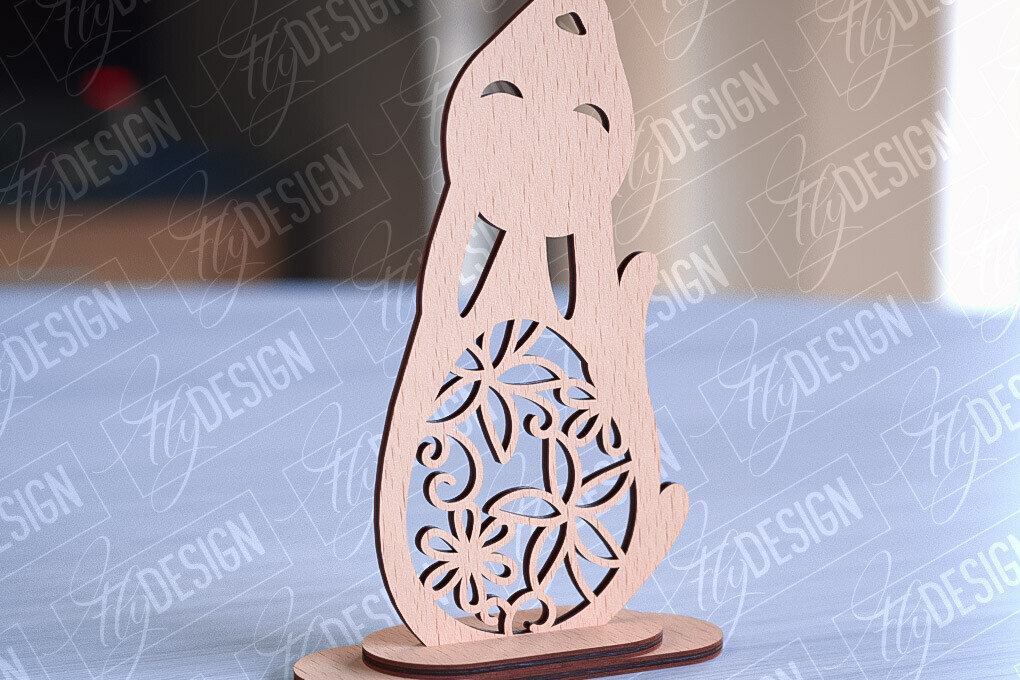 Σετ των 2 Intra απο ξύλο plywood 3mm-4mm πάχος – Στολίδια για Πασχαλινό Λαγουδάκι | CNC Δίασταση  20x20 cm INTRAFABR-89112528