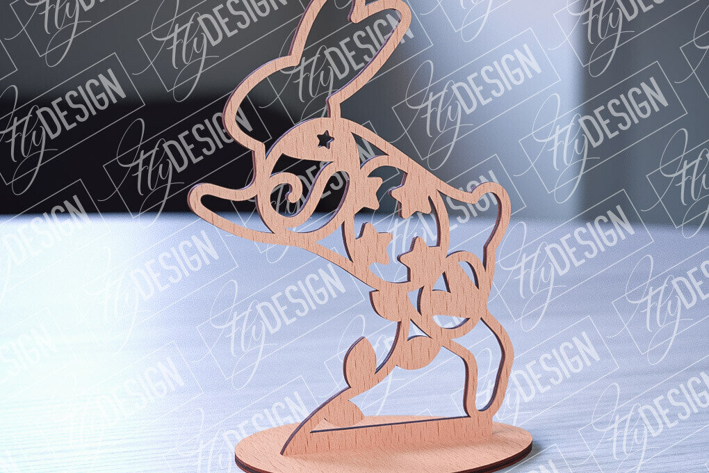 Σετ των 2 Intra απο ξύλο plywood 3mm-4mm πάχος – Στολίδια με όρθια πασχαλινά αυγά | Αρχείο CNC Δίασταση  20x20 cm INTRAFABR-88135821