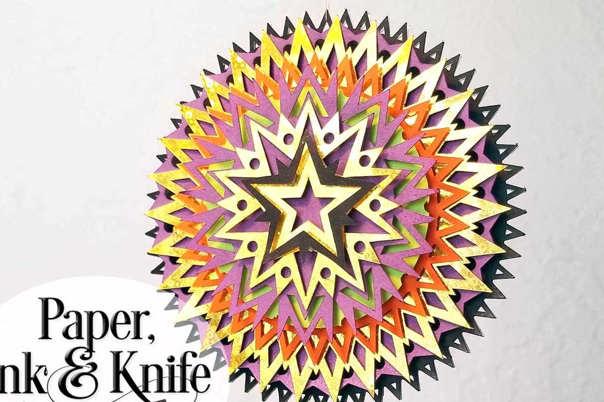 Σετ των 2 Intra απο ξύλο plywood 3mm-4mm πάχος – Αστέρι, τρισδιάστατο χάρτινο στολίδι Δίασταση  20x20 cm INTRAFABR-17838554